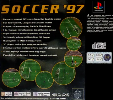 Soccer 97 (EU) box cover back